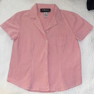 Pink and White Button Down